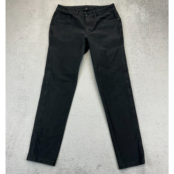 LULULEMON ABC Slim Fit Utilitech Pants Black Jeans Stretch Mens 30x30 Office